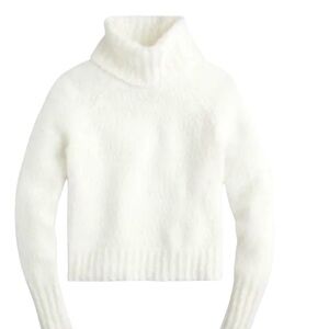 J.Crew Ivory Chunky knit Wool Alpaca Blend Turtleneck Sweater XS